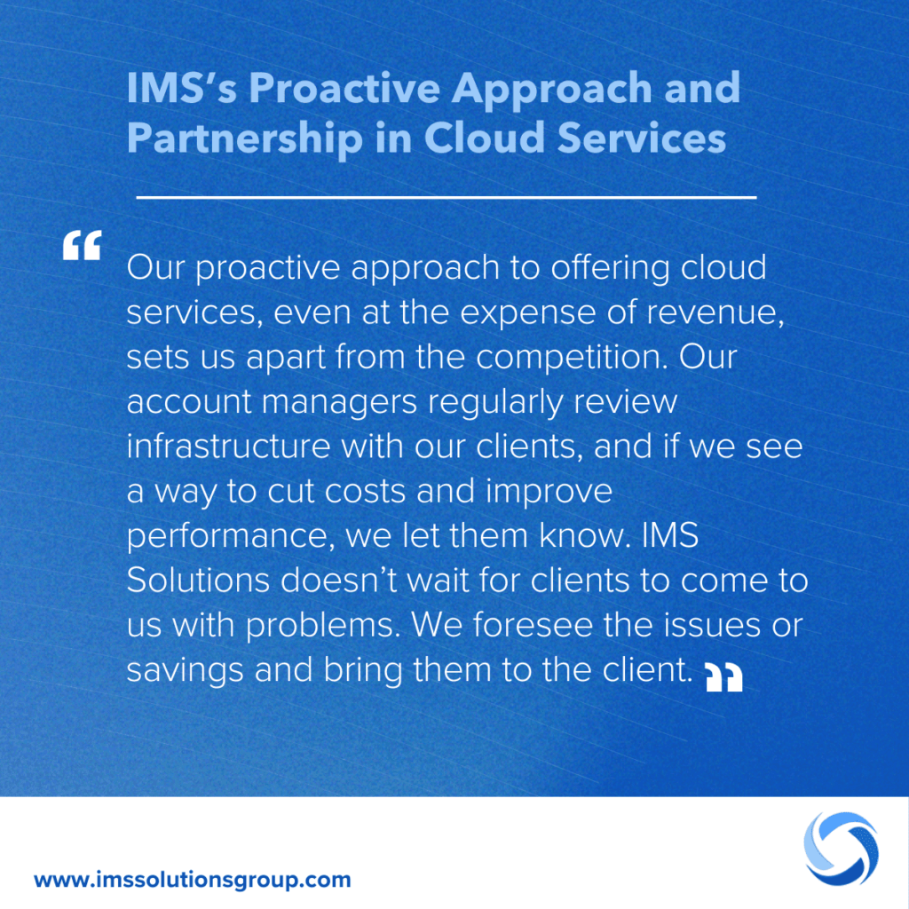 Proactive Approach and Partnership in Cloud Services